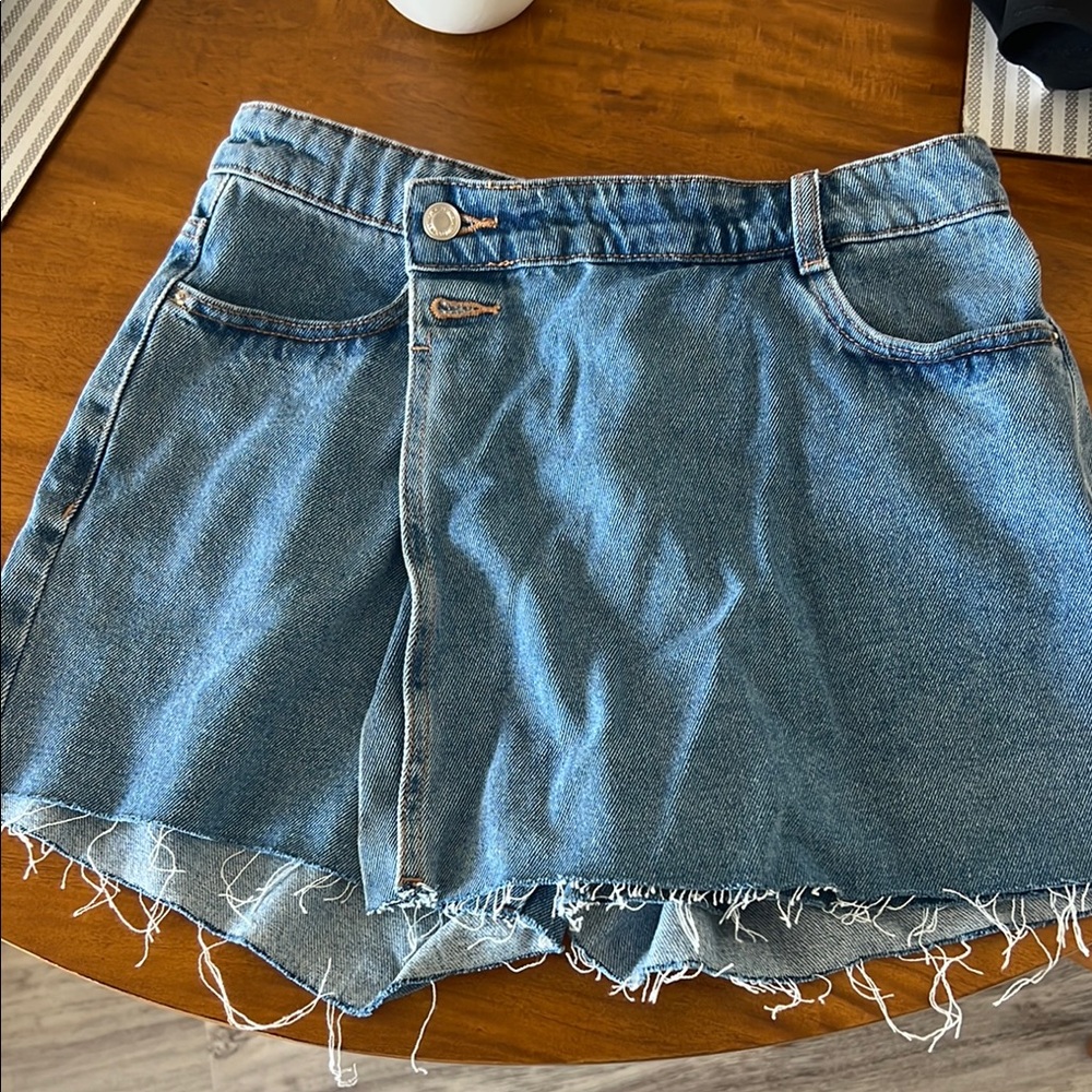 Zara Denim Mini Skort